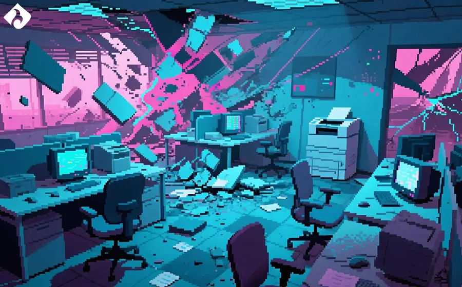 دنیای کار به مثابه یک شبیهسازی (Simulation) که واقعیت و خیال در آن محو شده است.