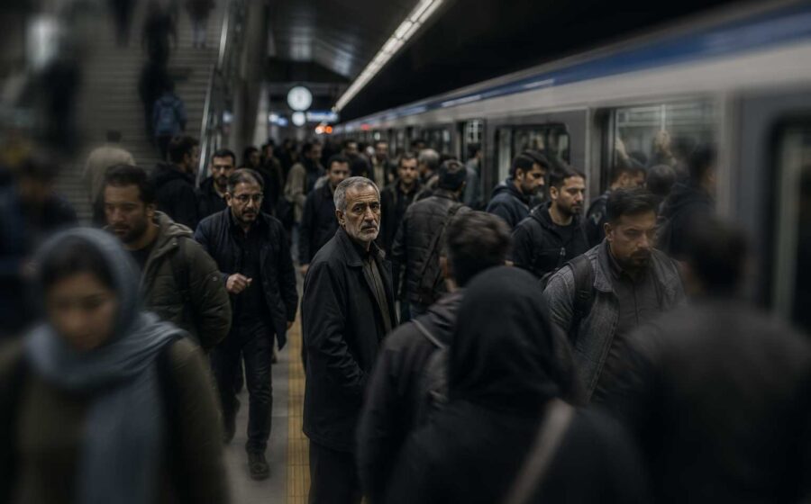 لویناس در ایستگاه صادقیه