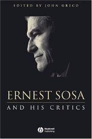 Ernest Sosa And His Critics