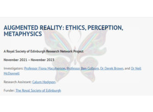 کنفرانس «واقعیت افزوده: اخلاق، ادراک، متافیزیک» در دانشگاه گلاسکو