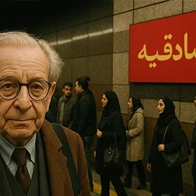 لویناس در ایستگاه صادقیه